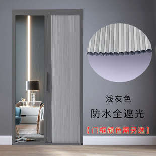 蜂巢折叠门推拉门铝合金免打孔厨房卫生间卧室隐形移门隔断门挡风