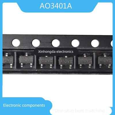 20个原装科范 AO3401A 丝印X1DV/X1xx SOT23-3 P沟道MOS场效应管