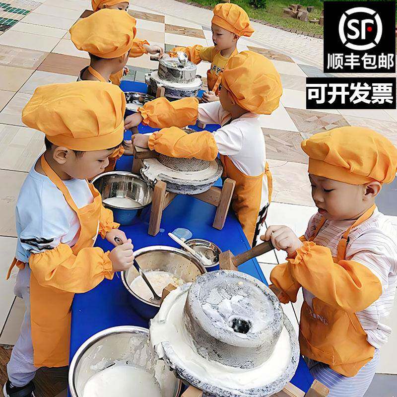 小石磨家用小型复古磨盘老石磨磨豆浆豆腐手工幼儿园研学亲子活动