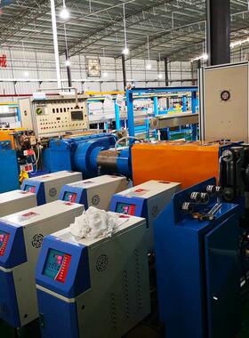 高速对绞立式退扭机90电线电缆押出机硅橡胶押出线