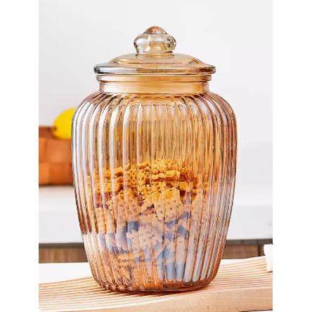 高端密封罐食品储物玻璃瓶泡菜坛子腌咸菜收纳盒腌制储存空瓶琥珀,厨房/烹饪用具,密封罐,淘宝优惠券,粉丝福利购,淘宝优惠卷