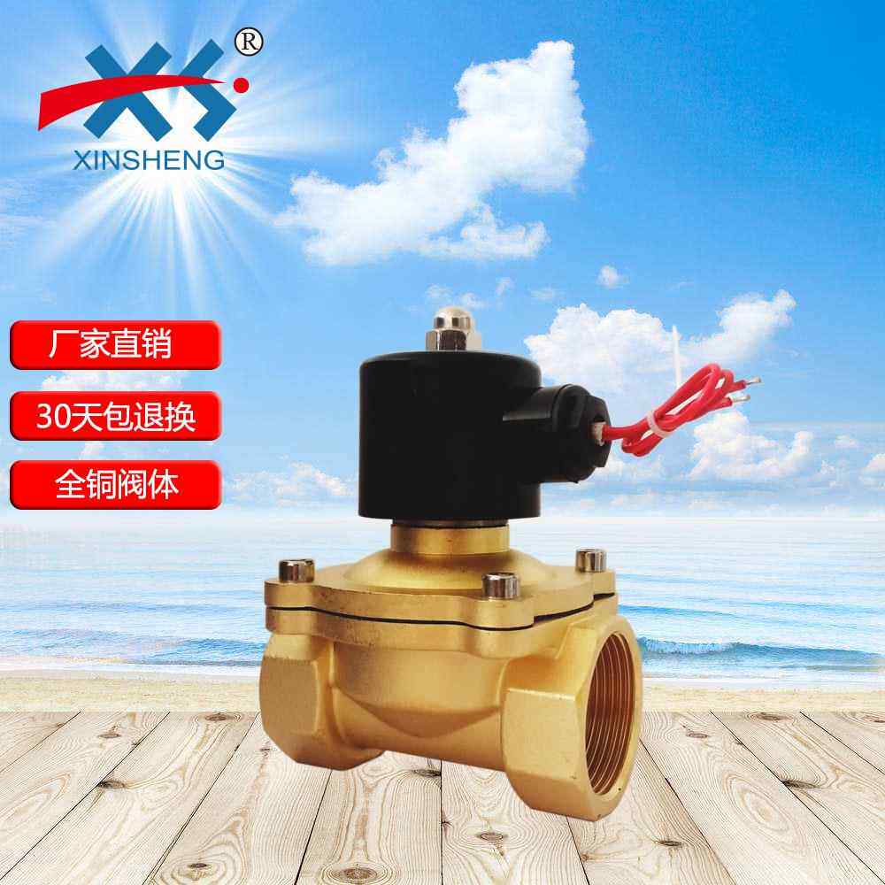 电磁阀常闭水阀气阀全铜2分4分6分1寸2寸AC220V DC24V 厂家直销