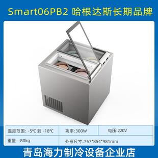 海力意式冰淇淋展示柜gelato硬冰激凌展示柜圆桶落地小型冷冻柜