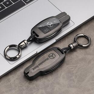 直销奔驰gla200钥匙套glc260车18款 e260l扣glc300壳c180 c200l男士