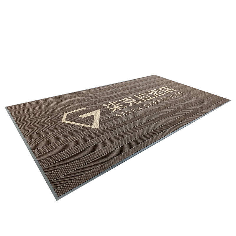 批发高端商务轮胎纹地垫入户进门垫子pvc地毯加logo吸水防滑门垫