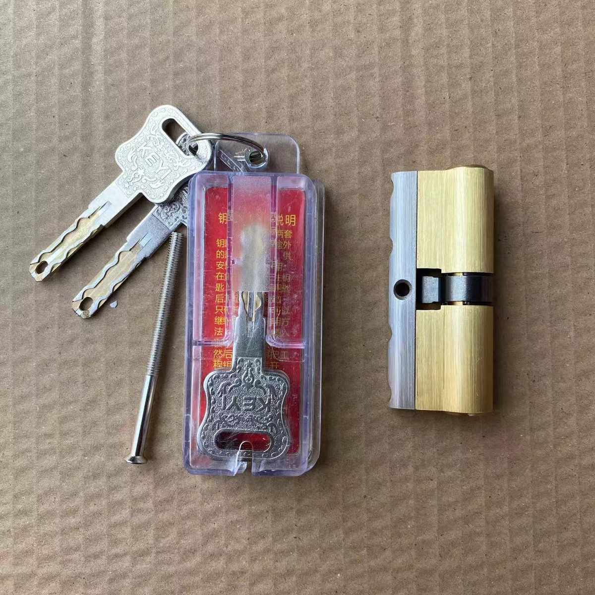 家用不锈钢防盗门双开大门双面叶片超C级通用型5把纯全铜钥匙锁芯