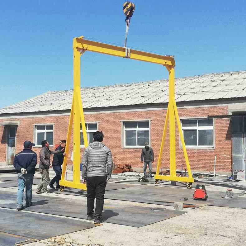 沈阳电动双梁龙门吊无轨移动吊龙门吊架轻型升降行车可移动