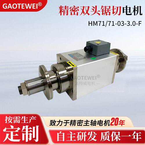 3W3000转双头主轴锯切电机可抛光打磨速电机主轴电机特威机