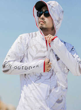 沃克森琦新款夏季连帽钓鱼服上衣