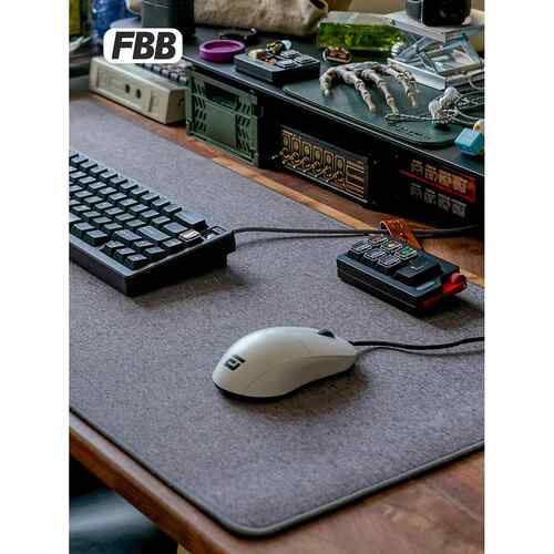FBB原创定制减震高级感亚麻鼠标垫超大号桌垫子办公电脑游戏电竞