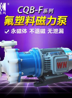 CQB40-25-160F氟塑料合金磁力泵乙酸输送液氯卸车泵丙酮进料泵