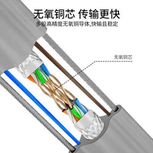 三吝电梯监控专用线超五类网线带电源一体线纯铜8芯多股网线国标