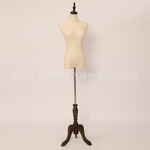 模特半身服装店女模特道具假人台包布模特儿人体女装展示架