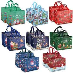 Bags Gift Wrapping Tote Xmas 5pcs decorations Christmas