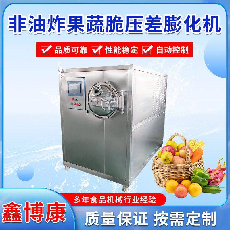 非油炸果蔬脆压差膨化机苹果片菠萝蜜茶叶真空变温压差膨化设备