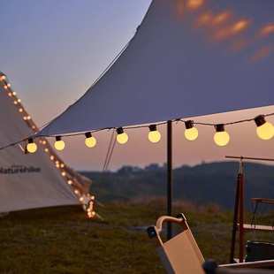 氛围灯led户外露营圆球大灯串彩灯闪灯复古G50球泡节日装 饰彩灯串