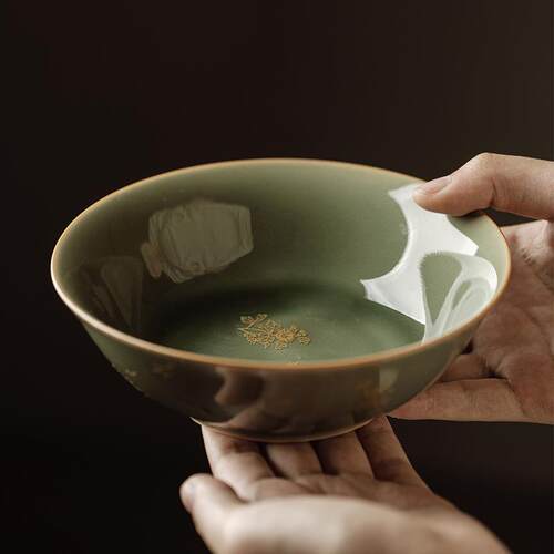 越窑梅子青瓷茶具壶承壶托茶盘茶托干泡盘果盘赏盘功夫茶道配件