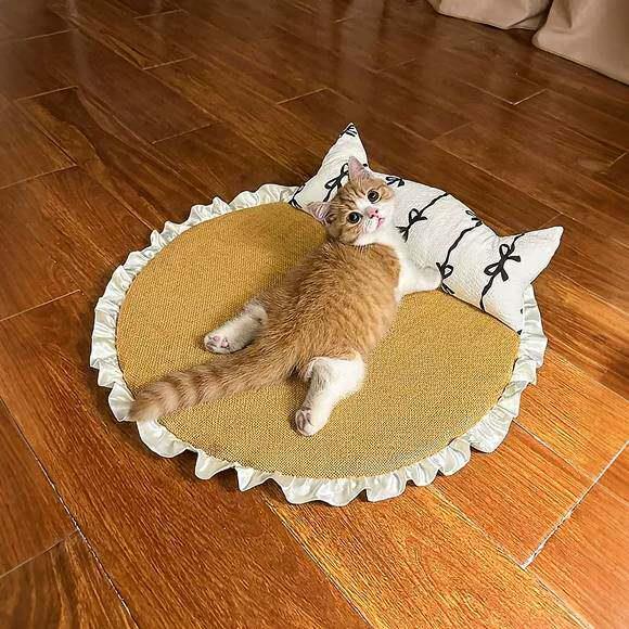 宠物冰垫猫咪狗狗凉席夏季狗垫子带枕凉垫纳解暑凉睡垫降温神器