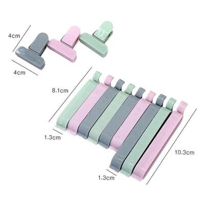 12Pcs/set Food Bag Clips Storage Bag Sealer Kitchen accessor