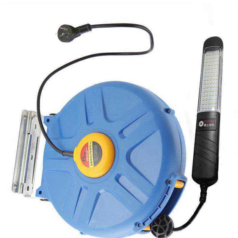 耀士LED汽修灯电子鼓灯鼓收缩卷管器不带线 线工作灯维修防摔超亮