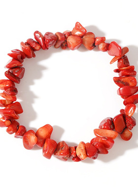 新水晶碎半成品手链随型不规则原矿玉头女饰