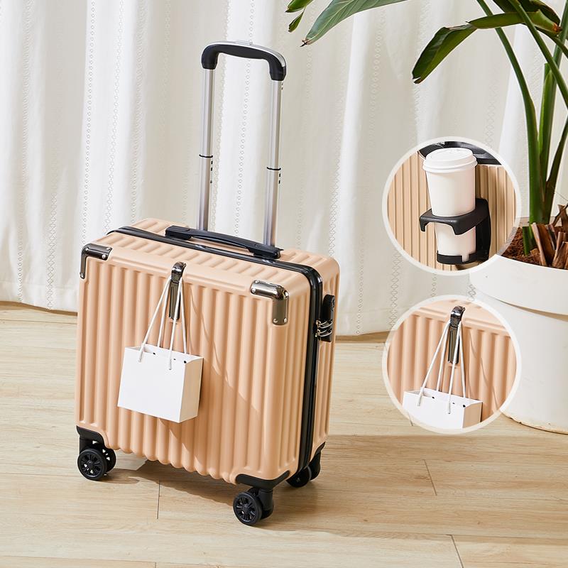 高档轻小便型行李箱18女寸可登机箱旅行拉密杆箱小号迷你码皮箱万