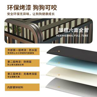 犬狗窝迪犬比熊大大中小型家用柯金毛柴笼子笼子基带泰狗厕所室内