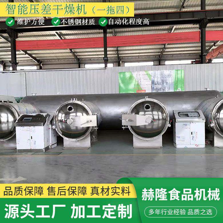 非油炸脆片深加工设备苹果大枣脆片加工设备水果蔬菜干燥设备