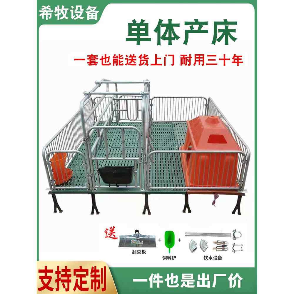 母猪产床带漏粪板产保两用一体产床畜牧养殖器械落地式保育分娩床