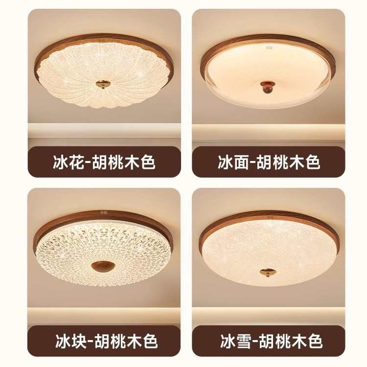 2025新款美式复古卧室吸顶灯创意新款法式中古风圆形房间主卧灯具