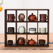 实木多宝阁摆件置物架茶杯架子茶具收纳层架茶壶展示架博古架格子