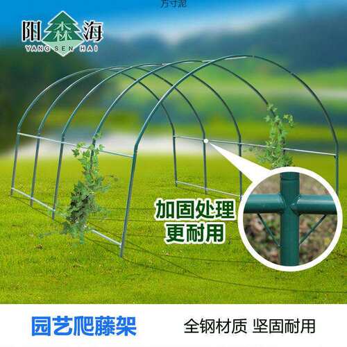 植物爬藤架暖房钢管花架葡萄架大棚骨架百香果支架庭院园艺攀爬架