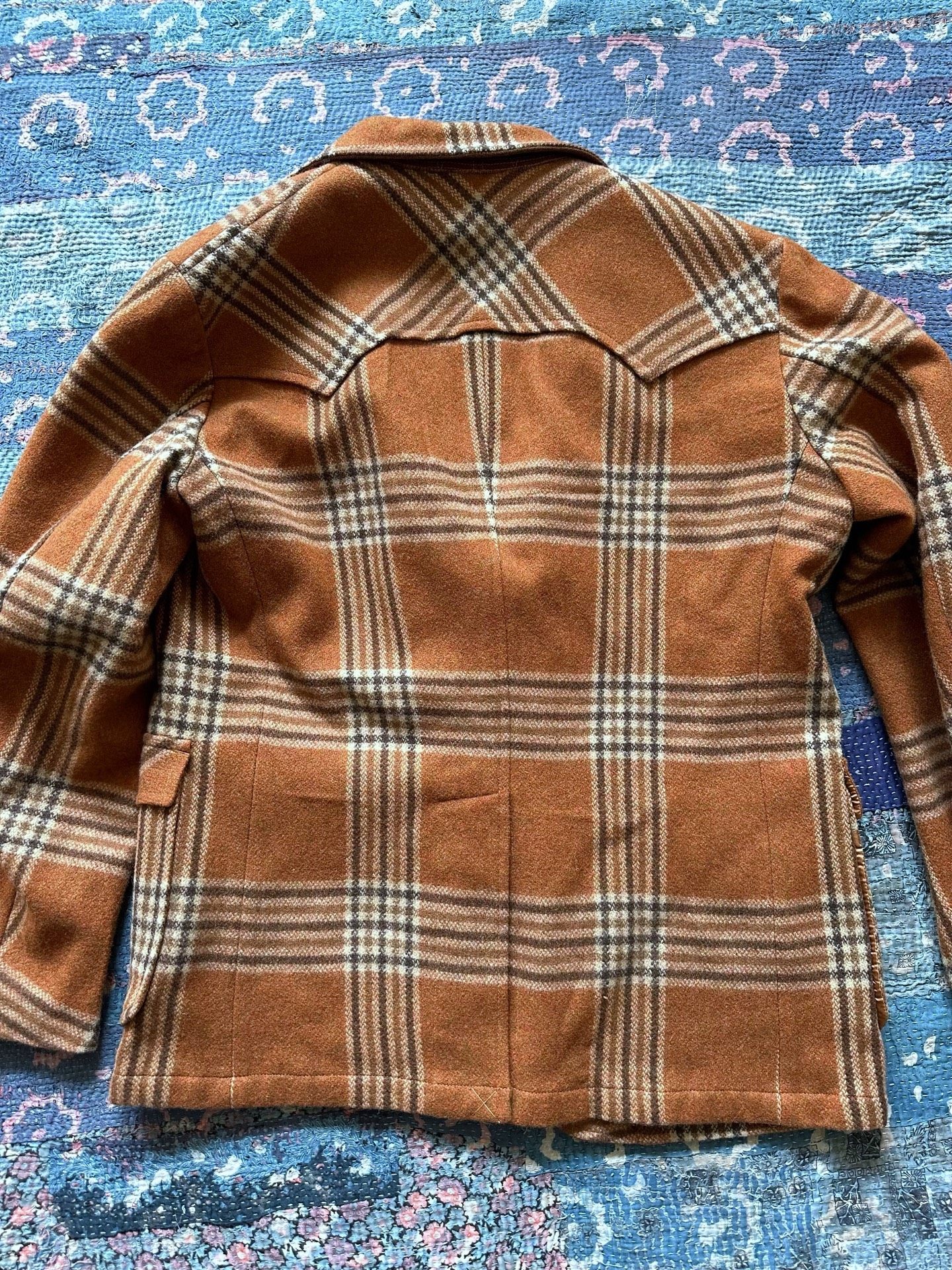 RRL Western Plaid Blazer — front