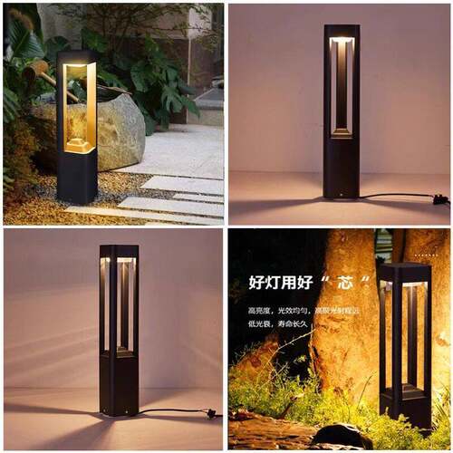 太阳能LED草坪灯户外防水庭院灯简约现花园灯室外园林草地路灯
