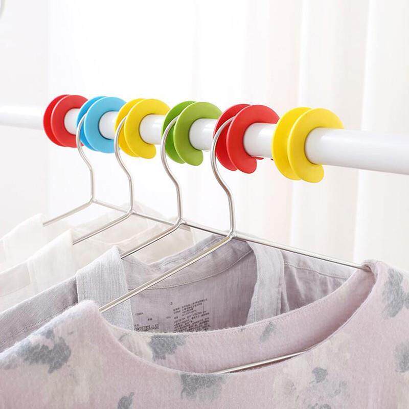 晾衣杆塑料扣衣杆防滑扣家用凉杆防风勾扣衣架晒衣服挂衣架分隔器