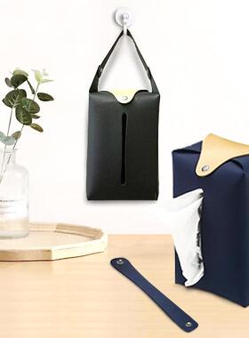 直销新款车载挂式皮革抽纸袋户外吊挂纸巾袋家用客厅卫生间纸巾盒