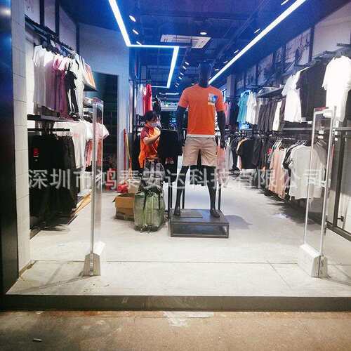 价格合理手机远程调试亚克力声磁服装防盗门深圳鸿泰安服装防盗器