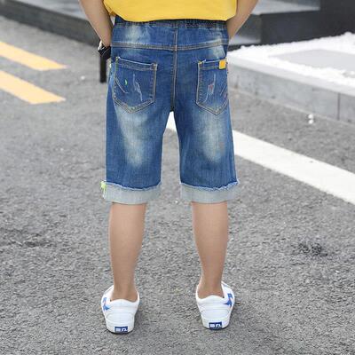 DIIMUU Summer Fashion Denim Kids Stretch Short Jeans Boys Ca
