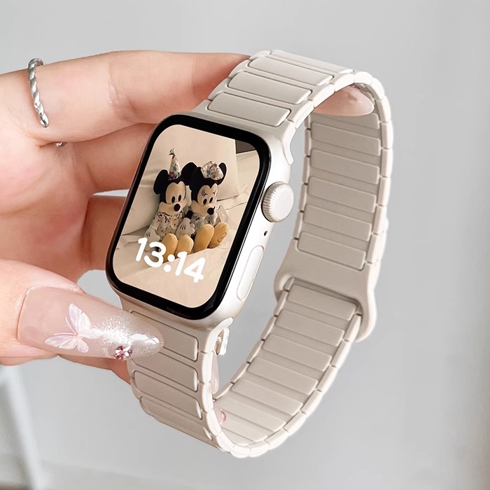 适用vivowatchgt手表带链硅胶磁吸watch3手表带女士iqoowatchgt智