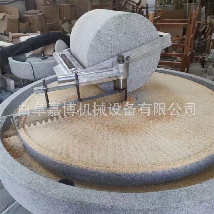 食品厂用元宵面辣椒面石碾 全自动石磨面粉机 石磨豆花豆腐机