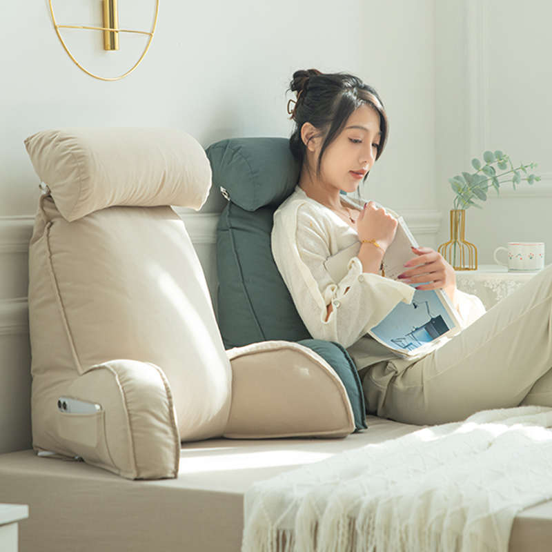 床头软包大靠背垫床上靠枕护颈靠垫抱枕宿舍简约沙发喂奶护腰枕头