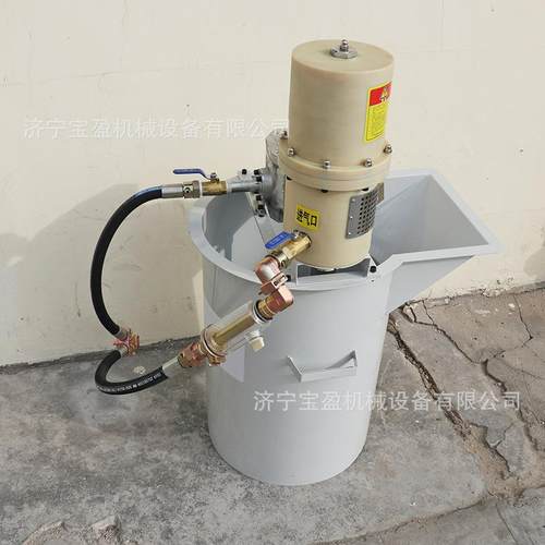 煤矿气动注浆泵ZBQ-27/1.5风动小型注浆机QB152带桶一体式灌浆泵