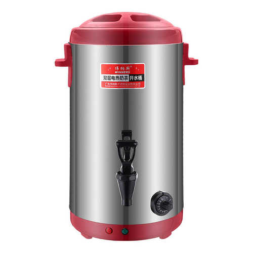 电热开水桶奶茶桶不锈钢双层保温桶奶茶店商用煮茶桶开水机热水桶