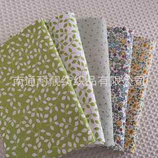 厂家直销1.6米日系田园花卉全棉斜纹印花床品服装 婴儿三件套面料