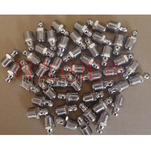 镀镍通用黄油嘴枪嘴枪头1分2分油咀m6m8m10m12m14直弯头直销