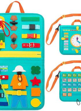 Kids Montessori Toys Educational Baby Busy Board Cartoon Ear