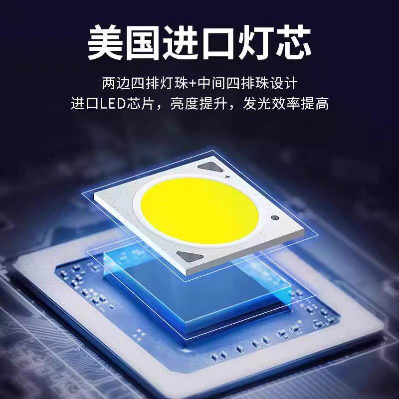 四排汽车LED长条射灯12V24伏货车杠灯强光超亮车顶中网改装灯通用