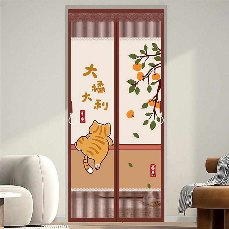 2024新隐私金刚网防蚊门帘魔贴高档磁款性静术音家用卧室加磁ZDQ