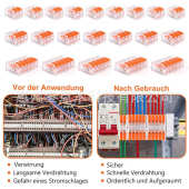 线式 端子快接21560pcs 212 端子快速软硬端子 pct按压透明213盒装