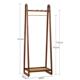 高档实木帽衣架多中家用转角挂衣架衣架落地卧室衣服置物架式 客厅